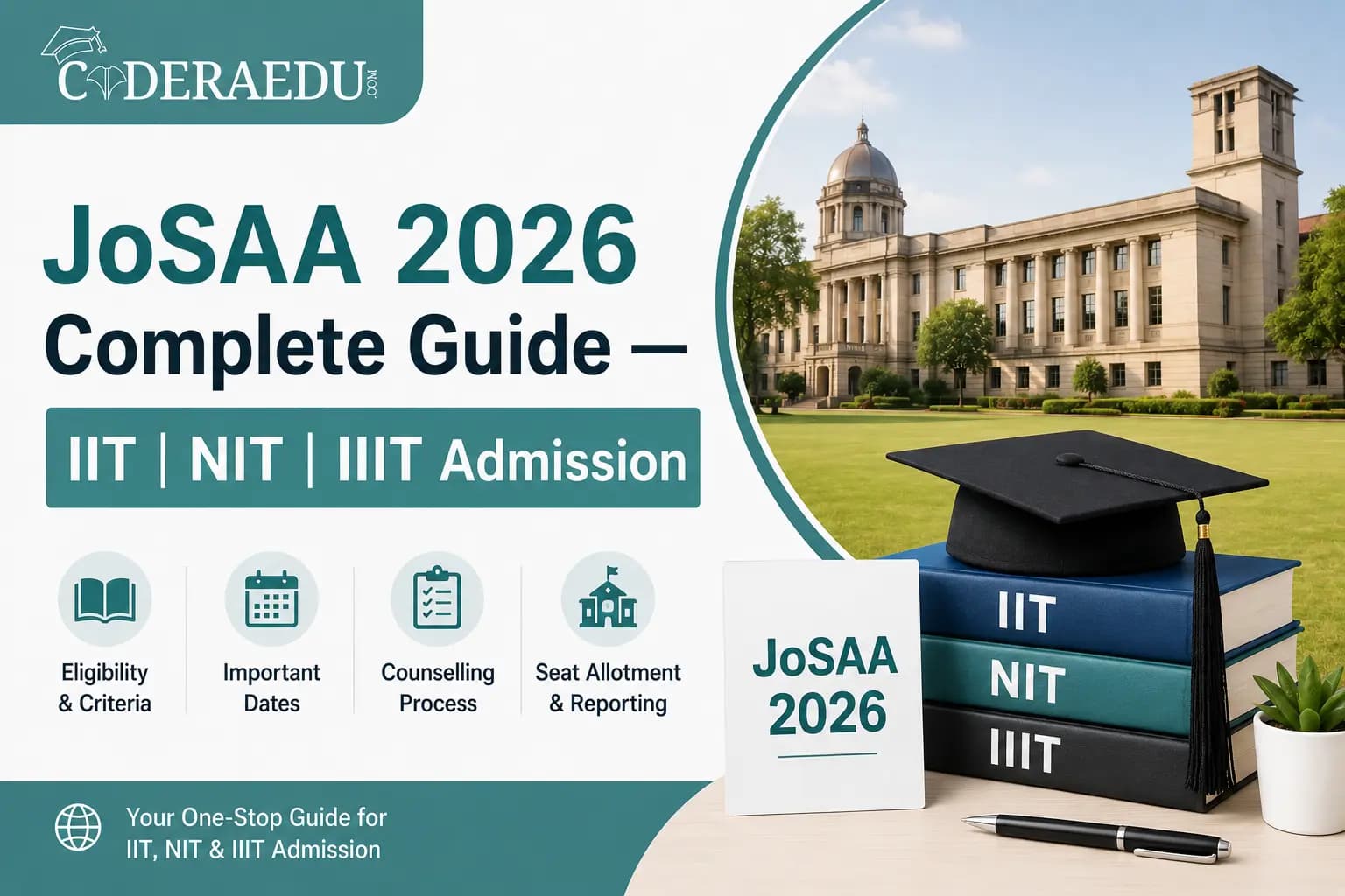 JoSAA 2026 Complete Guide — IIT NIT IIIT Admission
