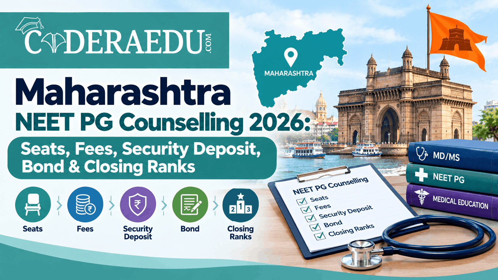 Maharashtra NEET PG counselling 2026 seats fees security deposit bond