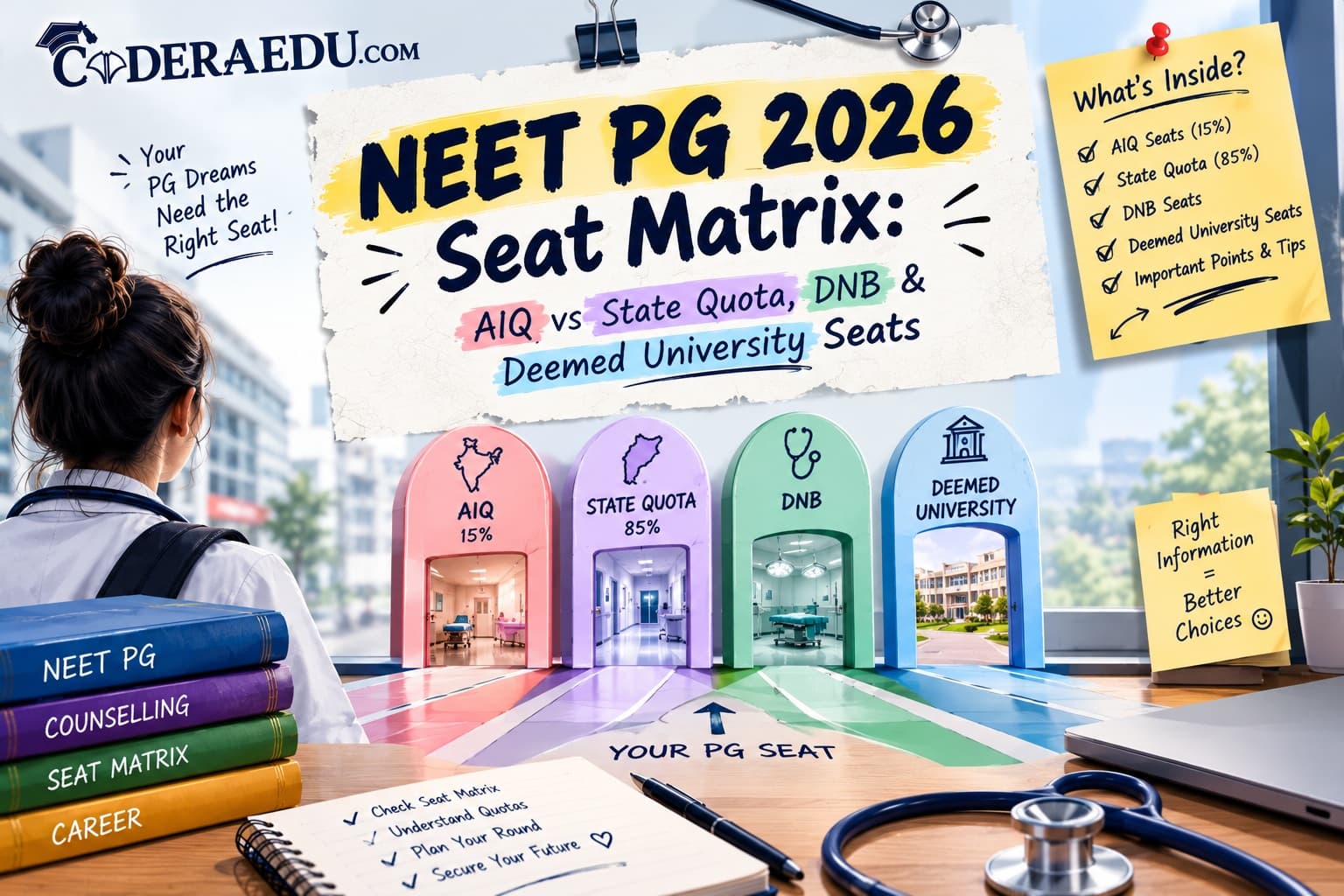 NEET PG 2026 seat matrix AIQ state quota DNB deemed university seats