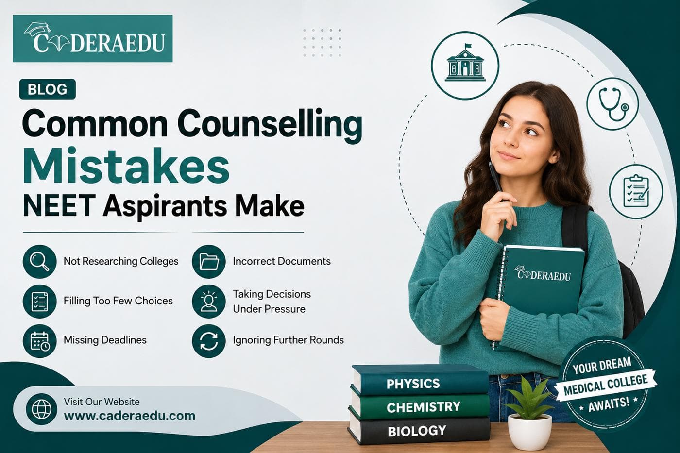 Common NEET Counselling Mistakes 2026 — CaderaEdu Guide