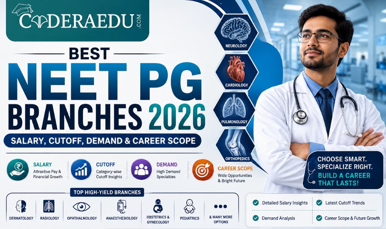 Best NEET PG Branches 2026 salary cutoff demand and career scope