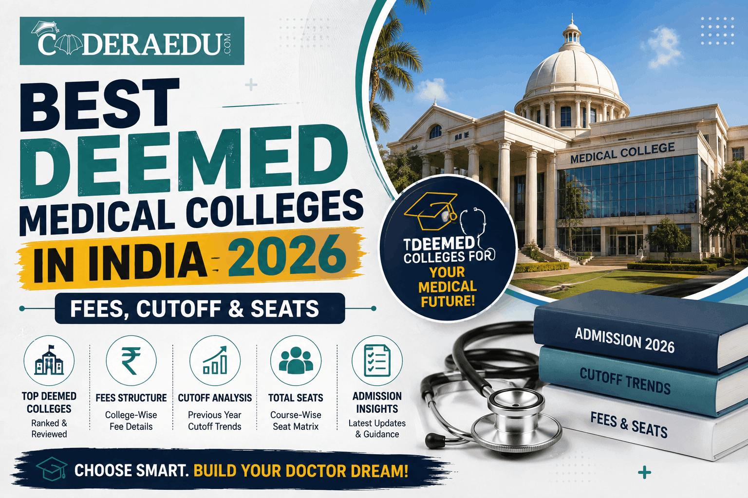 Medical college campus representing India's top deemed universities for MBBS admission