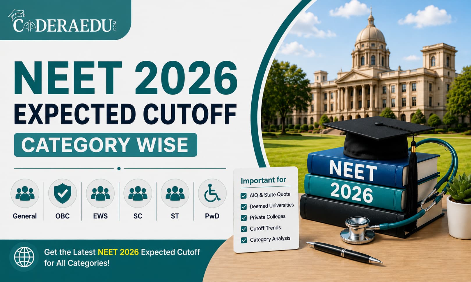 NEET 2026 Expected Cutoff Category Wise Marks and Percentile