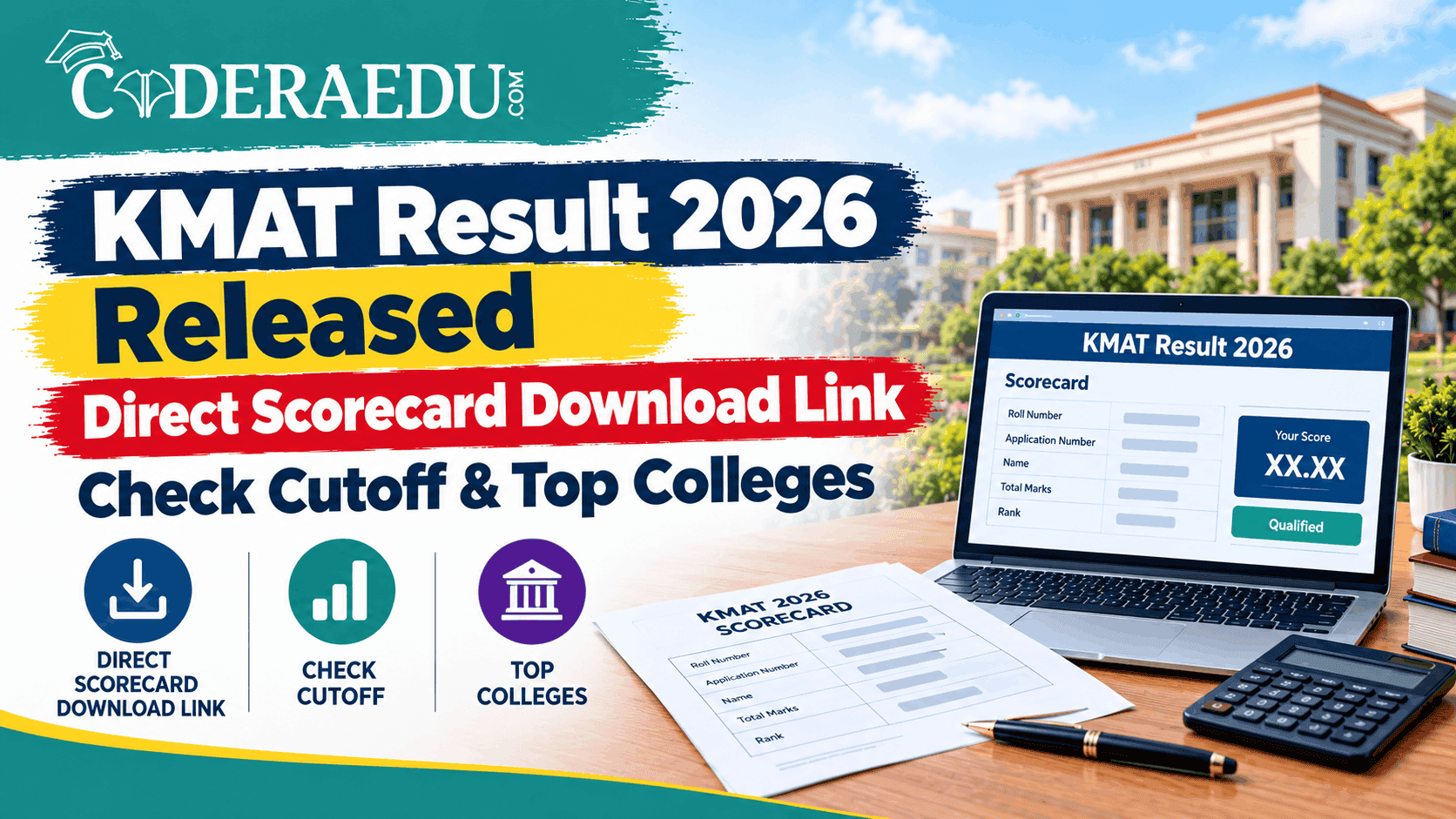 KMAT Result 2026 declared with scorecard download link at kmatindia.com