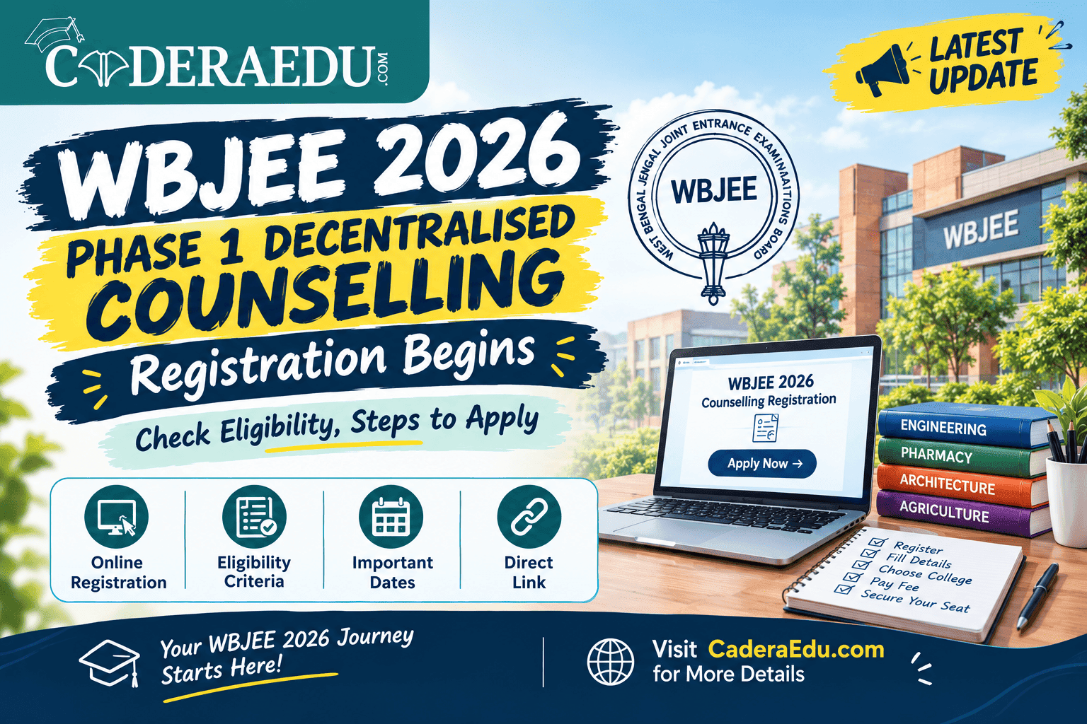 WBJEE 2026 Phase 1 Decentralised Counselling Registration Begins; Check Eligibility, Steps to Apply