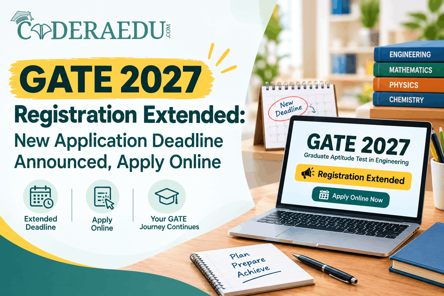 GATE 2027 registration extended with new application deadline at gate2027.iitm.ac.in