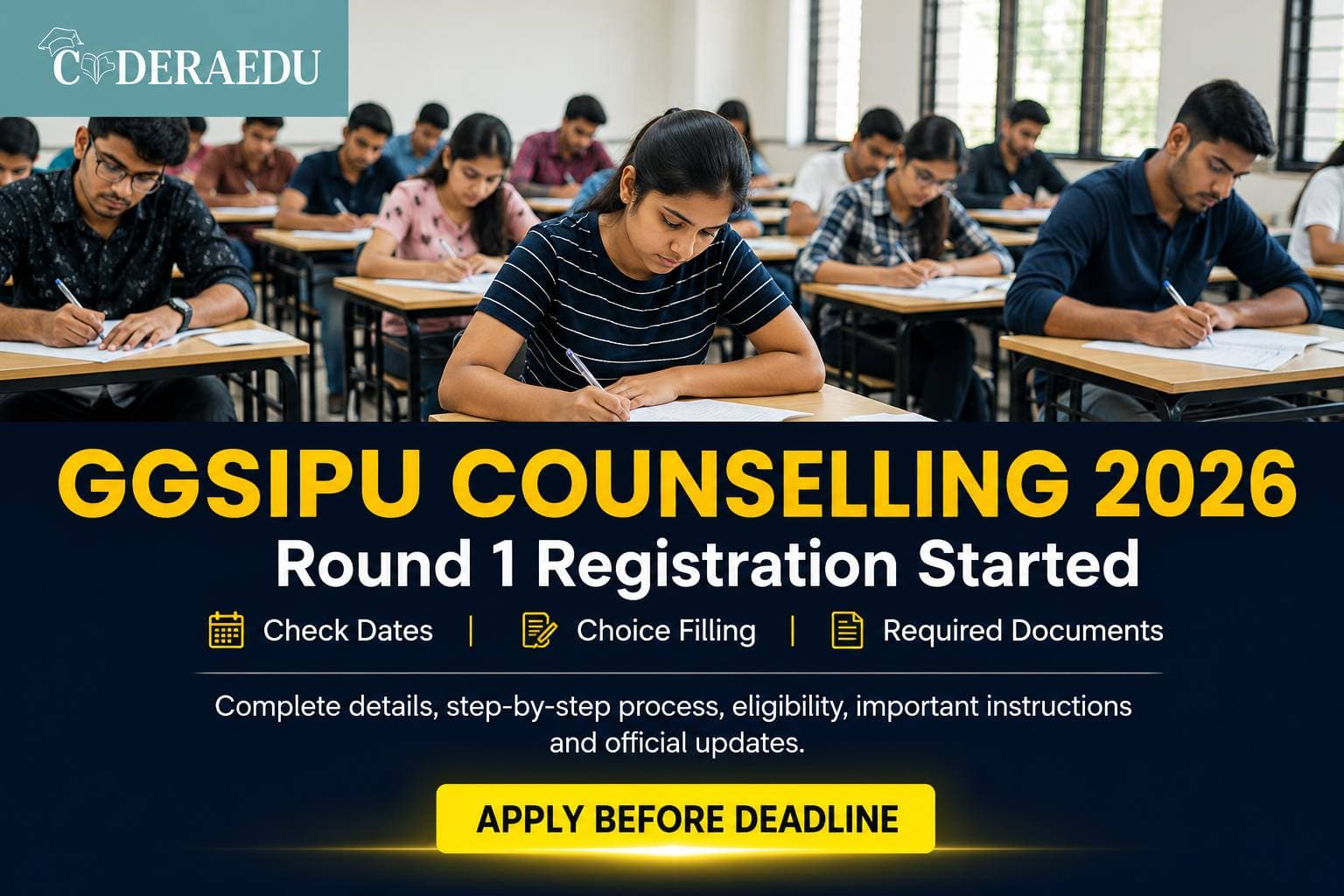 GGSIPU Counselling 2026 Round 1 Registration Started: Check Dates, Choice Filling & Required Documents