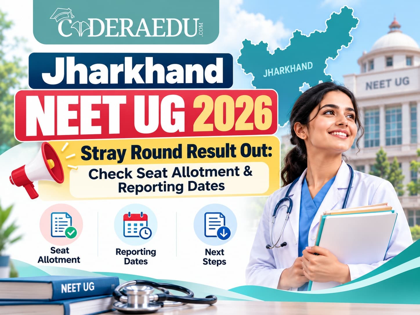 Jharkhand NEET UG 2026 stray round seat allotment result