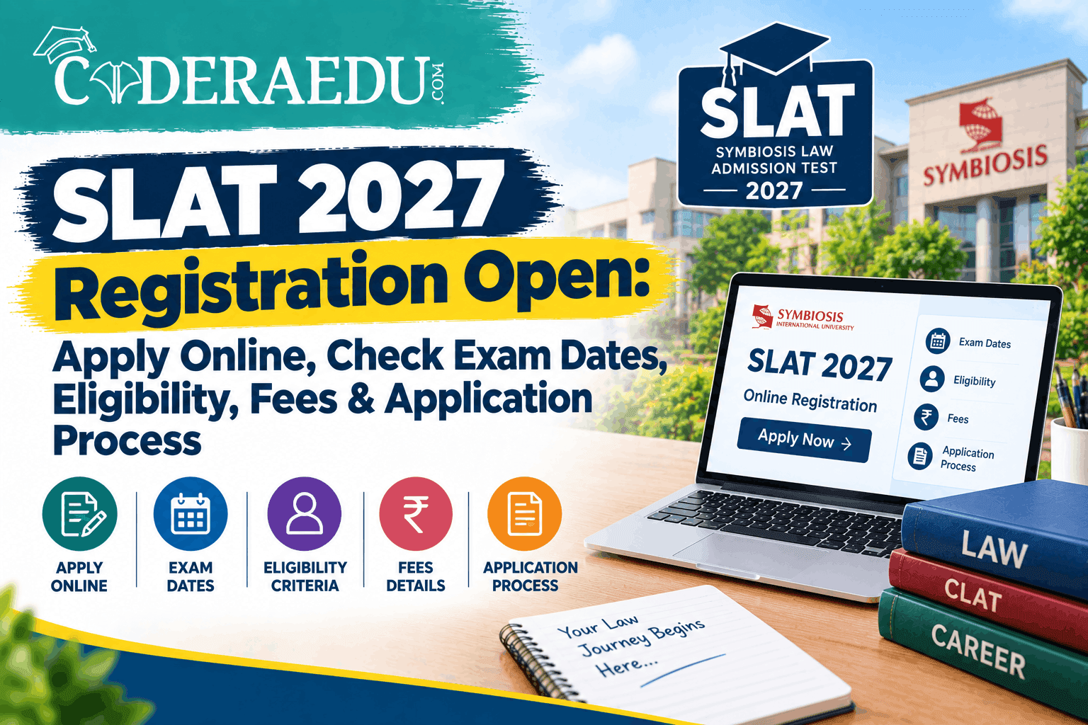 SLAT 2027 Registration Open: Apply Online, Check Exam Dates, Eligibility, Fees & Application Process