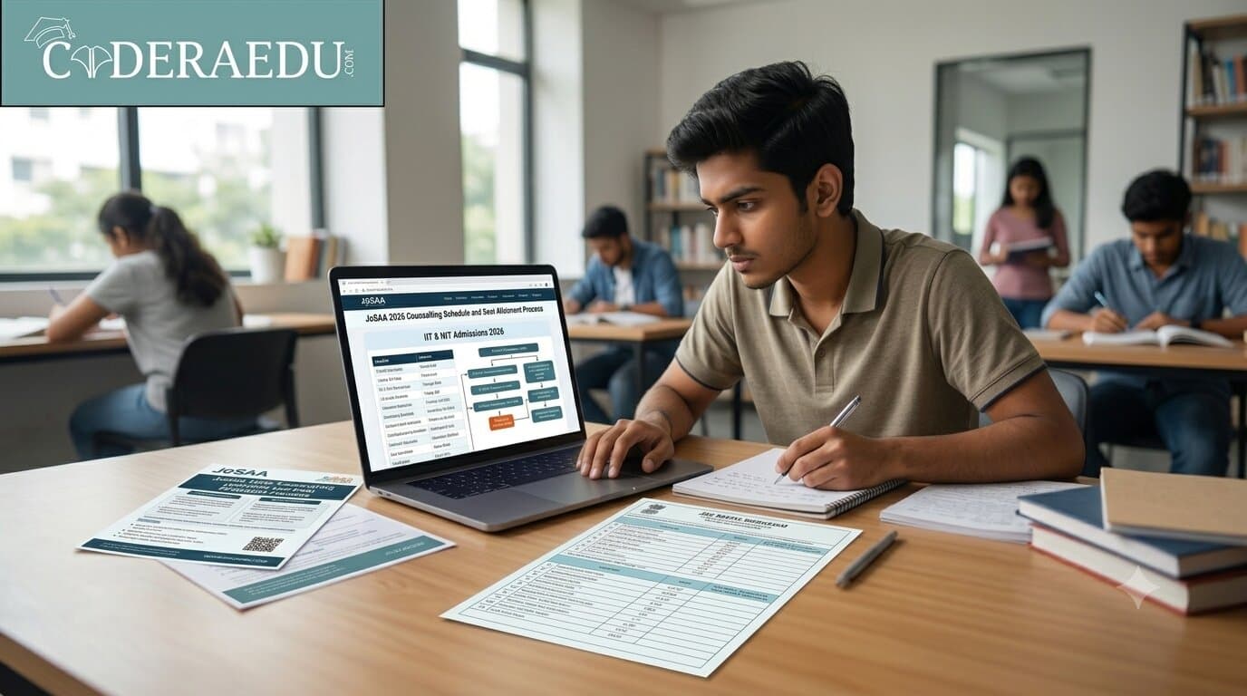 Student reviewing JoSAA Counselling 2026 schedule and seat allotment process for IIT NIT admission
