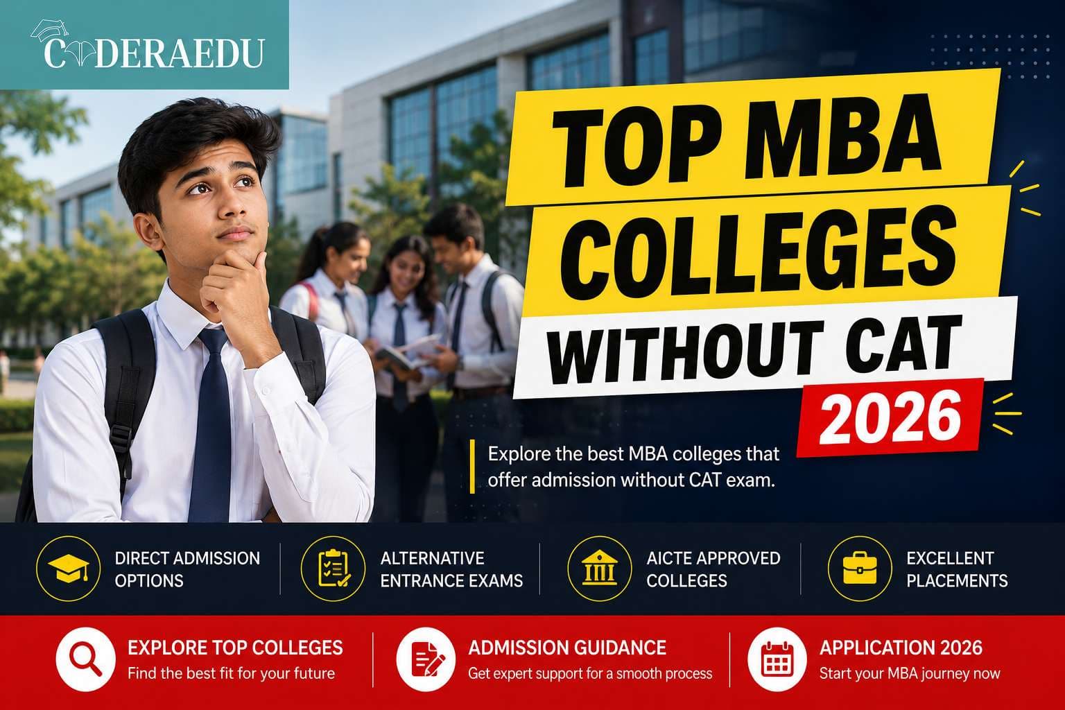 Top MBA Colleges Without CAT 2026 – Admission Through CMAT MAT GMAT