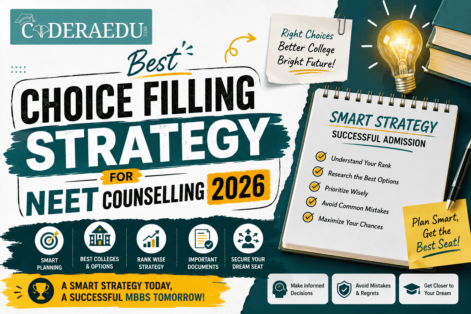 Student planning NEET choice filling strategy for counselling 2026