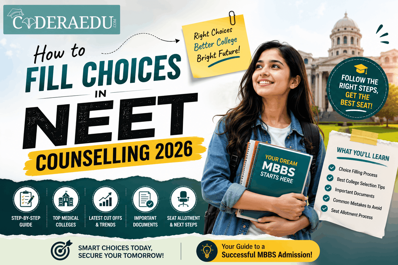 Candidate learning how to fill choices in NEET counselling 2026 online
