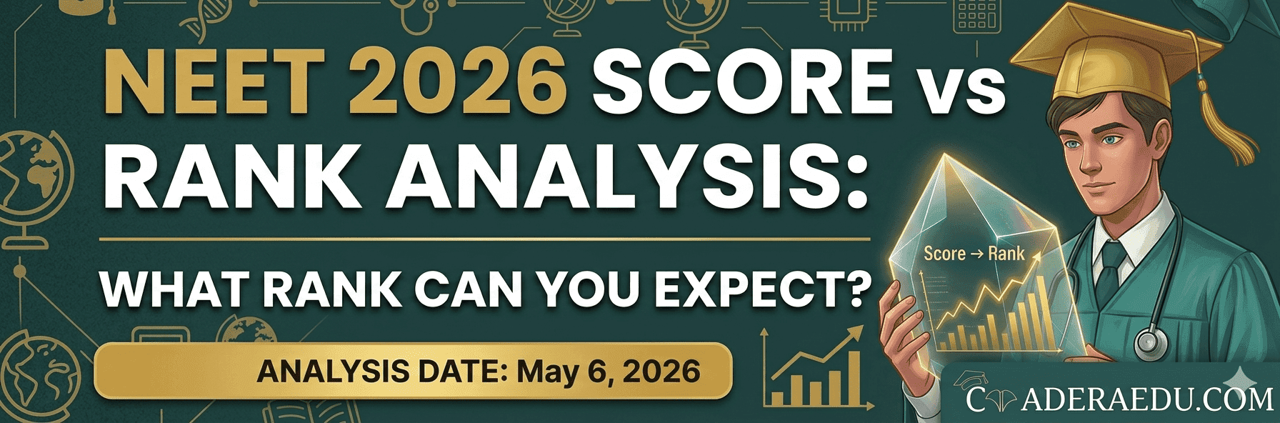 NEET 2026 Score vs Rank Analysis Chart