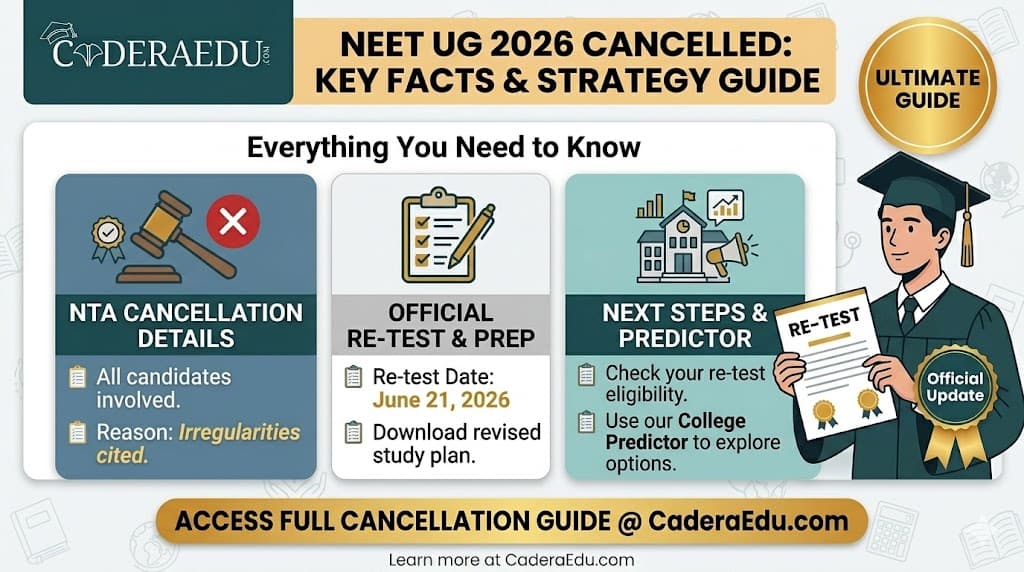 NEET UG 2026 Cancelled — Everything You Need to Know