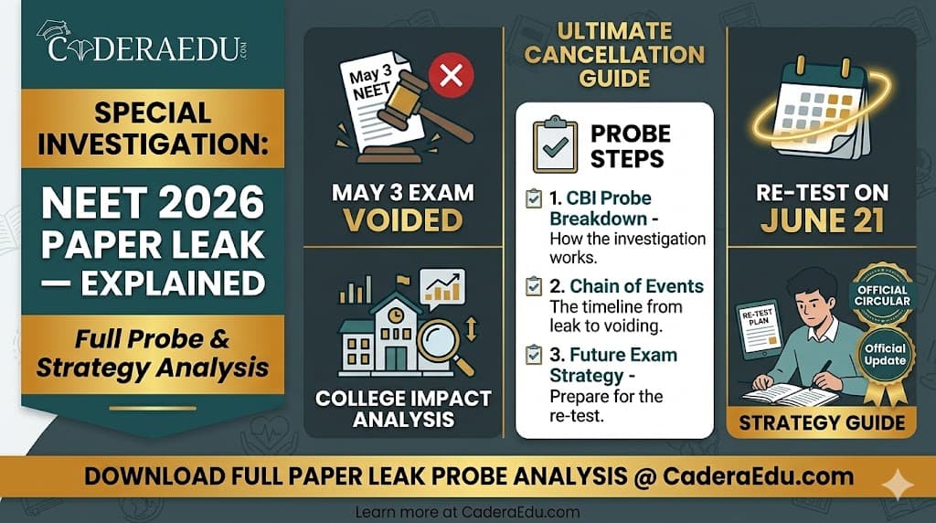 NEET 2026 Paper Leak — CBI Probe Explained