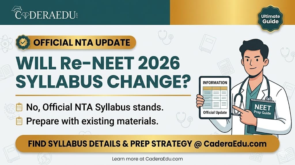 Will Re-NEET 2026 Syllabus Change — Official NTA Update