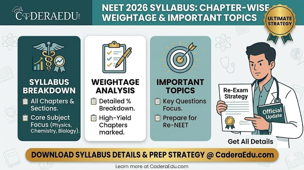 NEET 2026 Syllabus — Chapter-wise Weightage and Important Topics