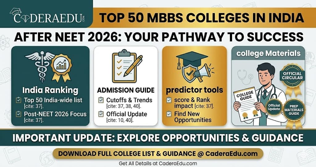 Top 50 MBBS Colleges in India After NEET 2026