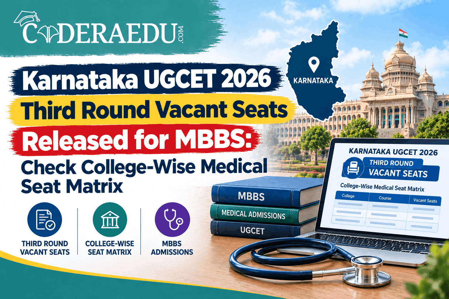 Karnataka UGNEET Round 3 vacant MBBS seat matrix released by KEA