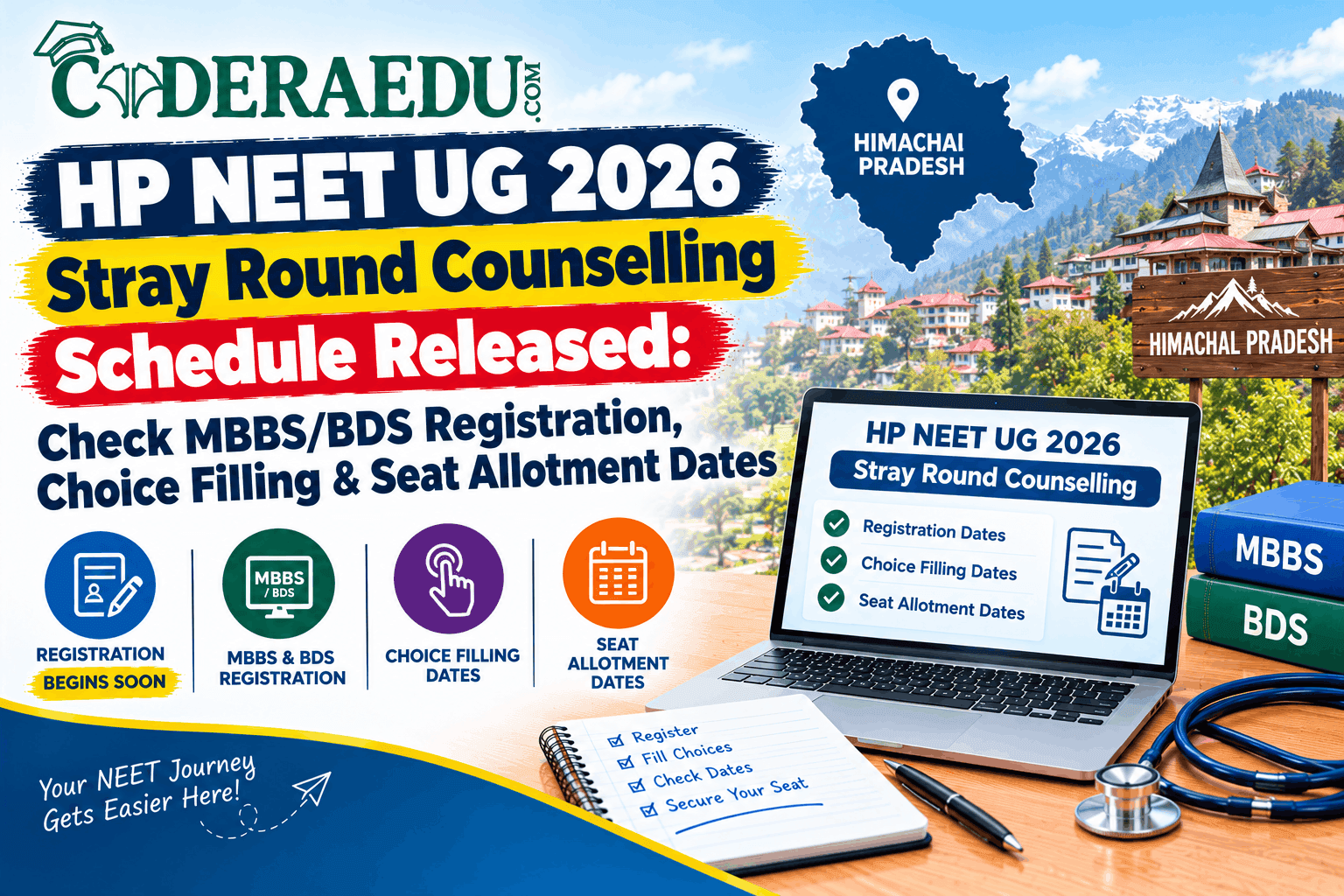 HP NEET UG 2026 stray round counselling schedule released by AMRU