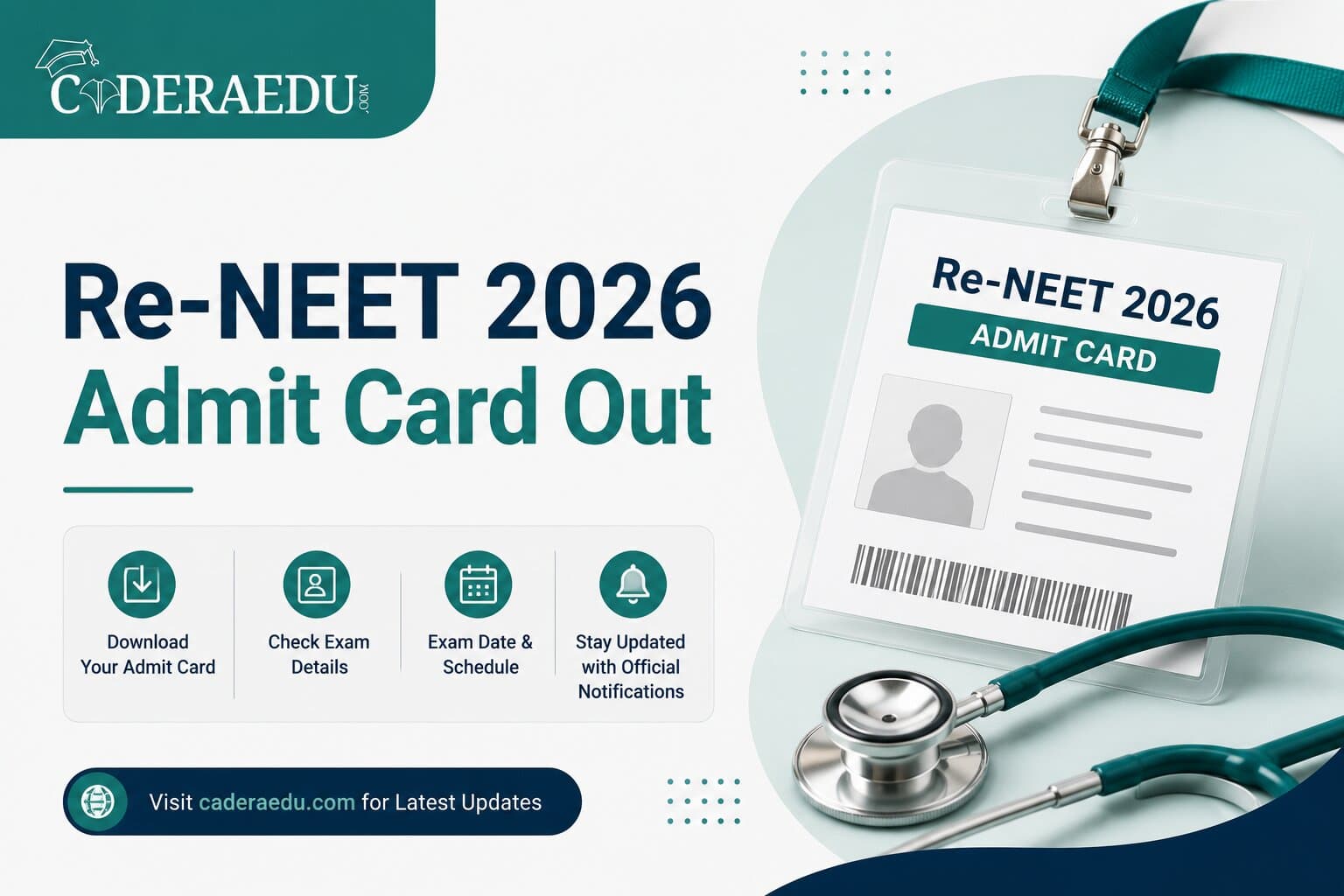 Re-NEET UG 2026 Admit Card Out – Download Hall Ticket at neet.nta.nic.in